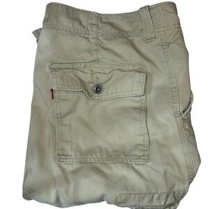 Levi's Men's‎ Cargo Loose Fit Straight Khaki Canvas Pants Size W38 L30 Cotton
